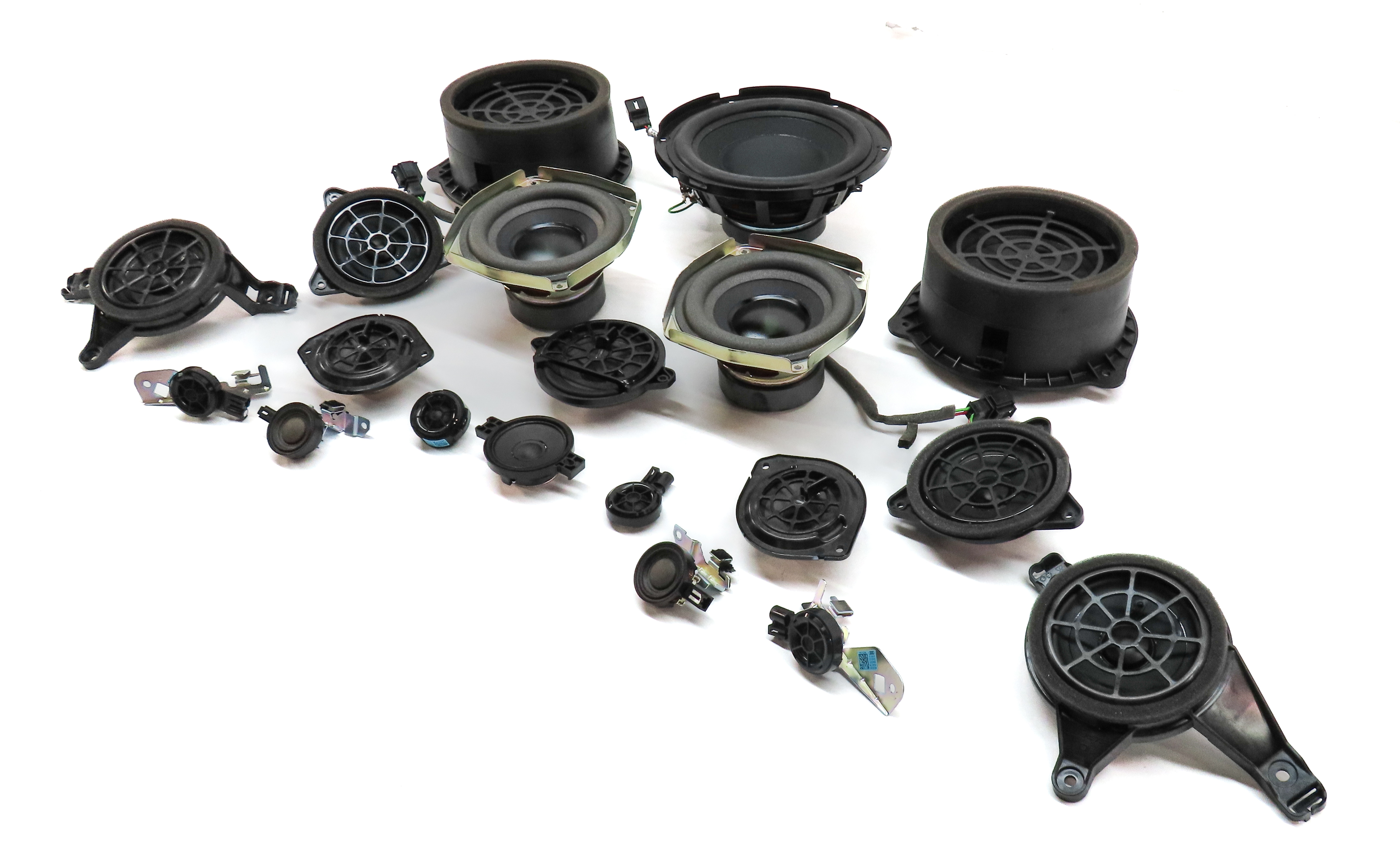2019 AUDI Q7 (4M) BOSE AUDIO SUB SUBWOOFER MID HIGH TWEETER SPEAKER SET-19 — exact item pictured